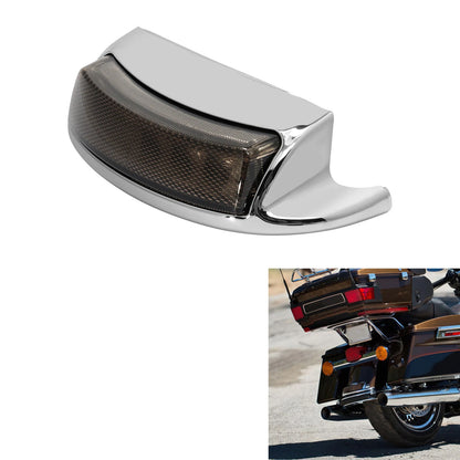 Chrome Rear Fender Tip Brake Light Smoke Lens Fit For Harley Electra Glide 10-16