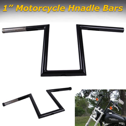Motorcycle 1" Inch 25mm Handlebars Z Bar Drag Bar For Harley Yamaha Suzuki Honda