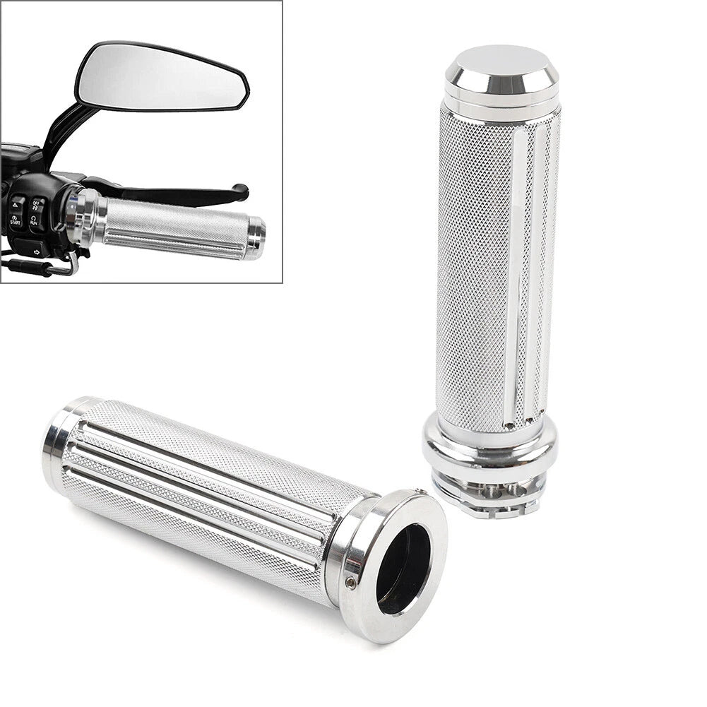 1" Handlebar Hand Grips For Harley Heritage Softail Dyna Chrome US