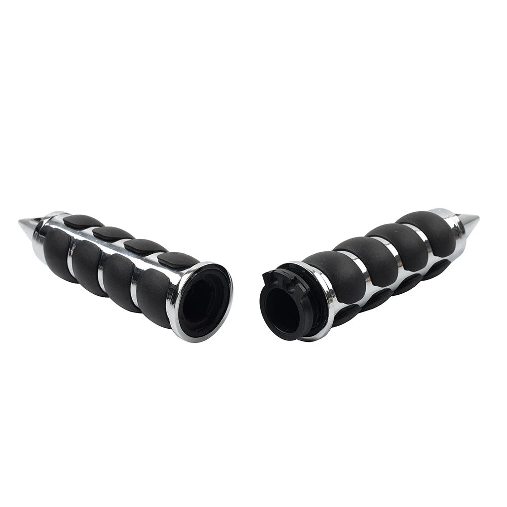 1''Motor Handlebar Hand Grips W/ Throttle For Harley Sportster XL1200 883 Chrome