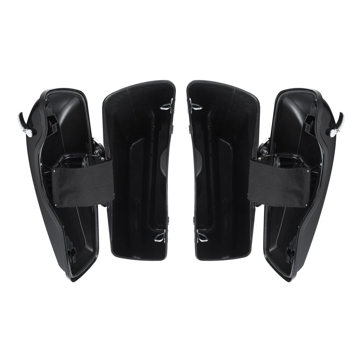 5" Stretched Hard Saddlebags Fit For Harley Softail Fatboy Cross Bones 1984-2017