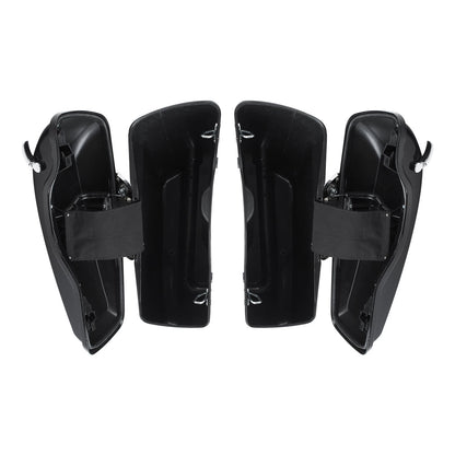 5" Stretched Hard Saddlebags Fit For Harley Softail Fatboy Cross Bones 1984-2017