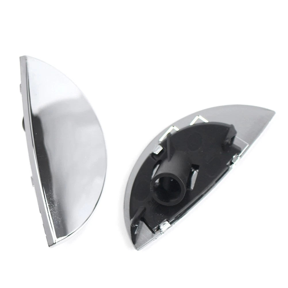 2pcs Chrome Headlight Washer Nozzle Cover For BMW Mini Cooper R50 R52 R53 01-06