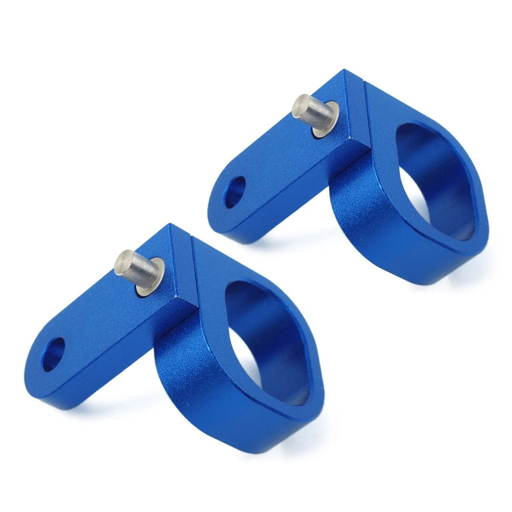 1 Pair Rear Brake Line Hose Clamp Aluminum For Suzuki DRZ400SM 2005-2022 Blue