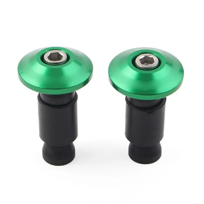 CNC 7/8'' Handle Bar End Weights Handlebar Grips Cap Plugs Dirt Bike Green USA