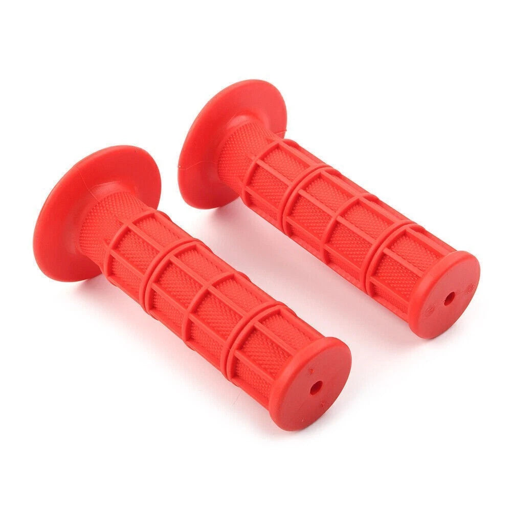 7/8" & 1" Hand Grips Throttle Handle Bar for ATV MX Dirt Bike Enduro Red 2PCS