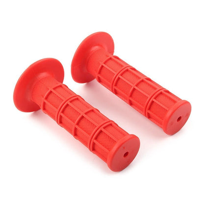 7/8" & 1" Hand Grips Throttle Handle Bar for ATV MX Dirt Bike Enduro Red 2PCS