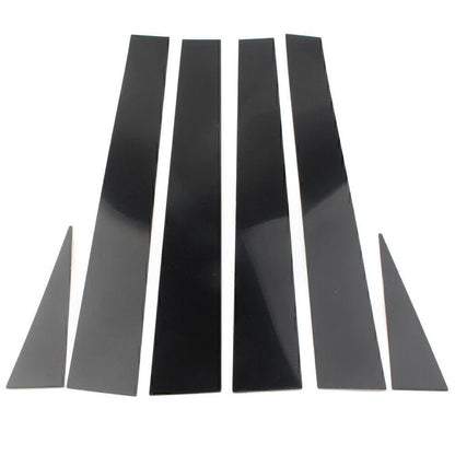 6Pcs Set Pillar Posts Door Trim Cover Kit Black Fit TOYOTA Sienna 2004-2010 09