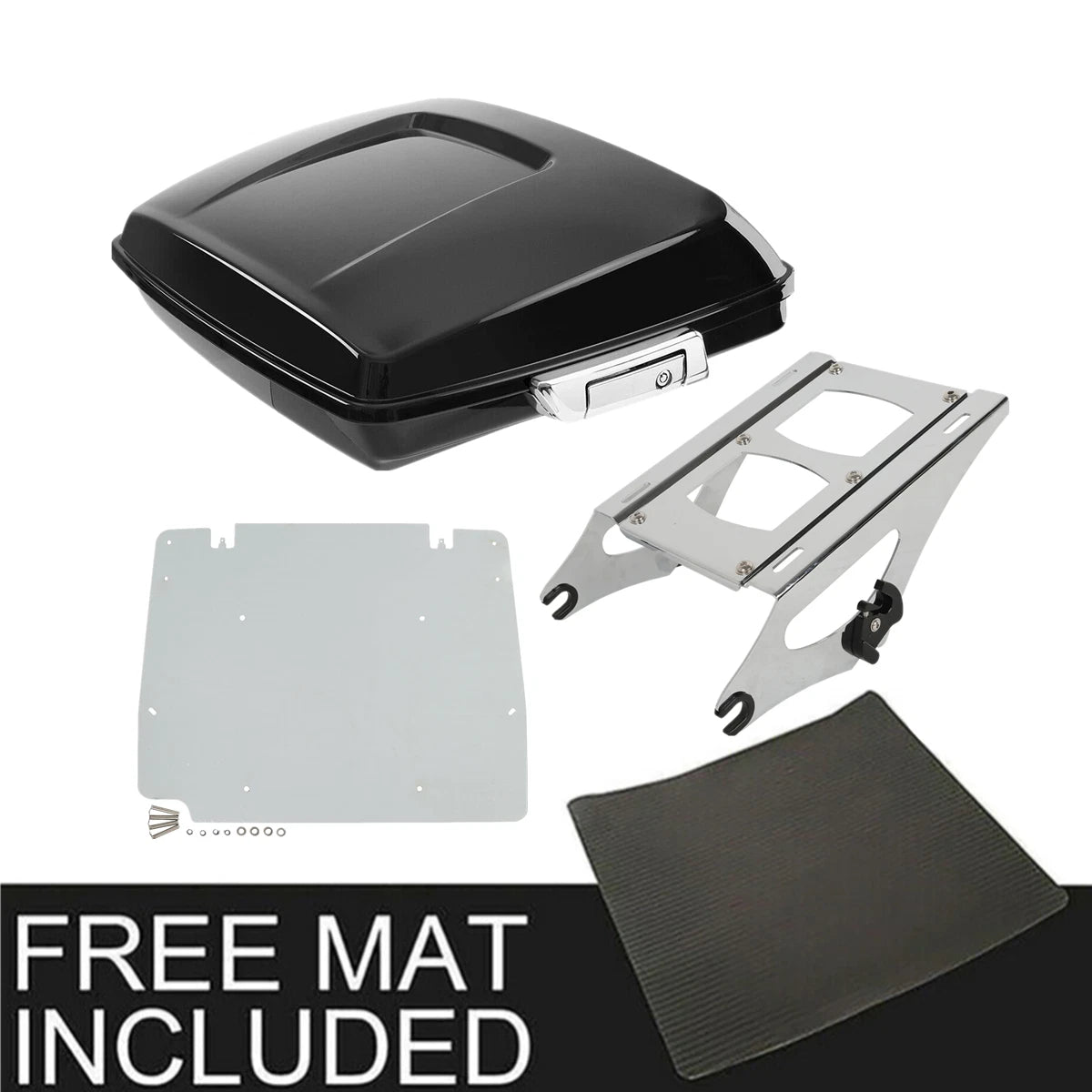 5.5'' Razor Trunk Mount Rack Base Plate Fit For Harley Touring Road Glide 14-25