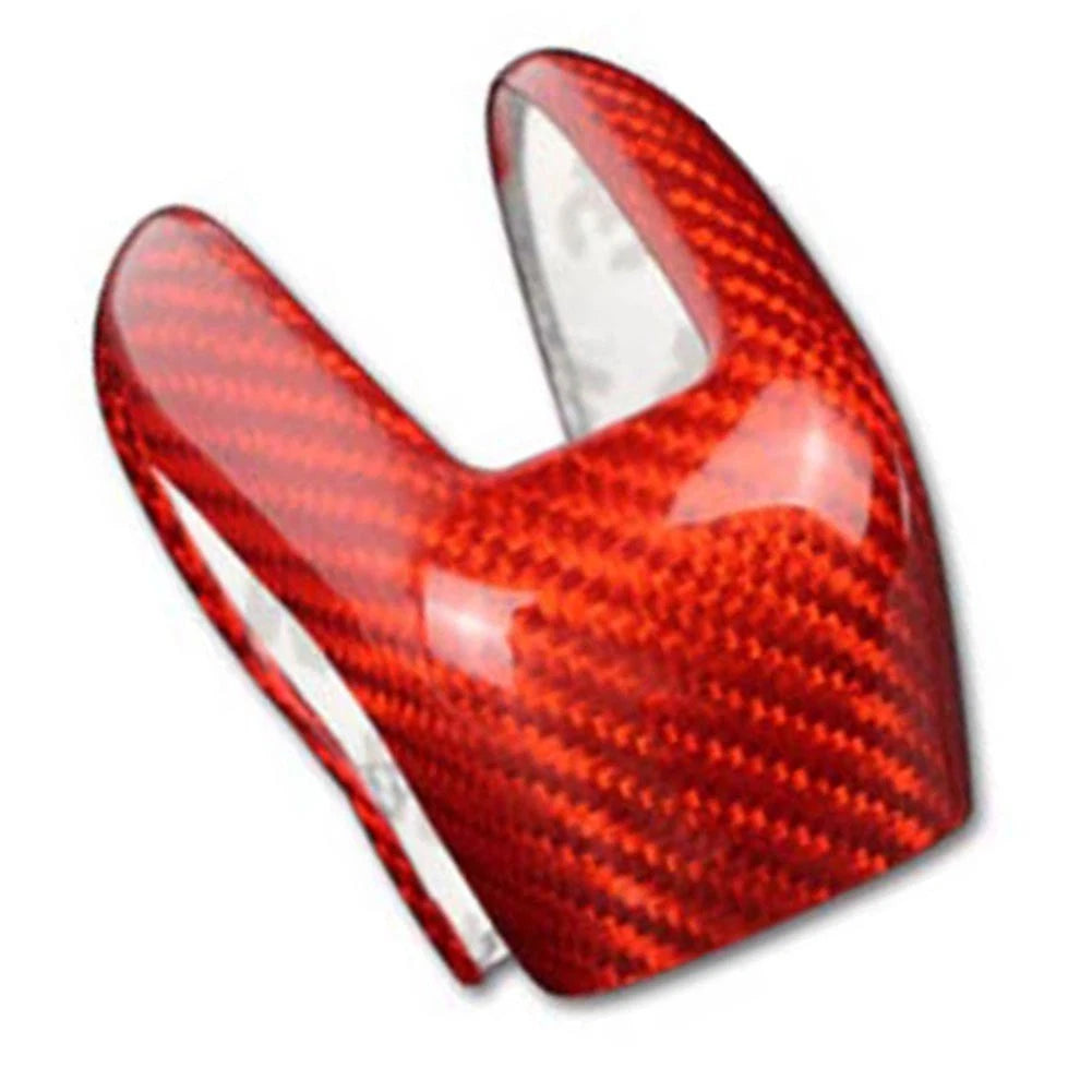Carbon Fiber Gear Shift Knob Cover Trim For Volvo XC60 XC90 S60 S90 V60/90 Red