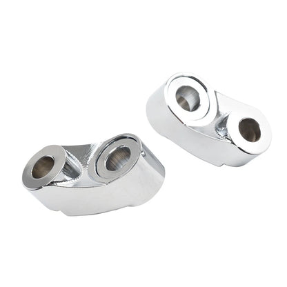 Chrome 39MM 49MM Front Turn Signal Mount Bracket Relocation Kit For Harley Dyna