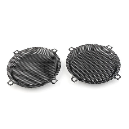 Black Wired Punched Steel Mesh Speaker Grills for Harley Electra Glide