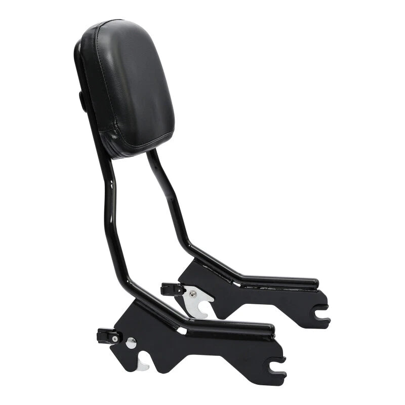 Sissy Bar Backrest Pad &Docking Hardware For Harley FXLR FXLRS FLSB 18-25 Black