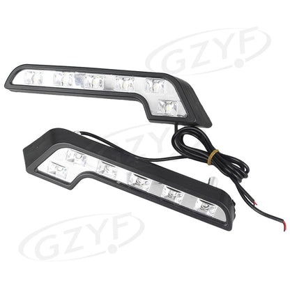 2x L-Shape Euro 6-LED Daytime Running Lights DRL Universal for Mercedes-Benz Car