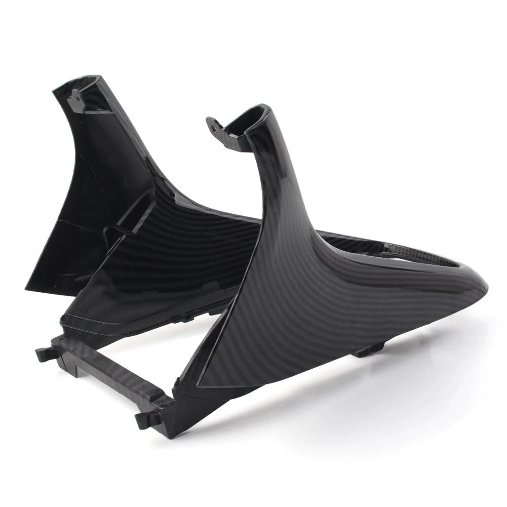 1x Front Console Cover Surround Trim For VW Golf MK6 2009-14 Carbon Fiber Black