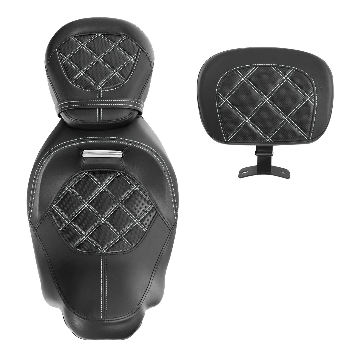 Driver & Passenger Seats Rider Backrest Fit For Harley Street Road Glide 2009-23