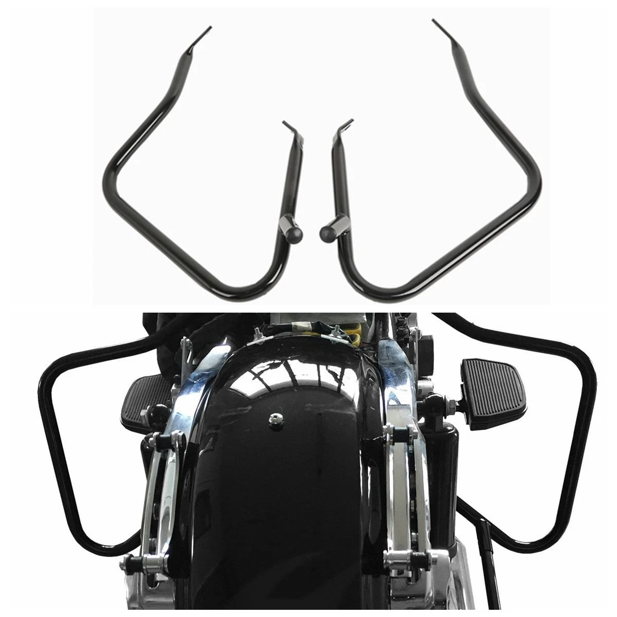7/8" Saddlebag Guard Crash Bars For Harley Touring Electra Road Glide 14-24 US