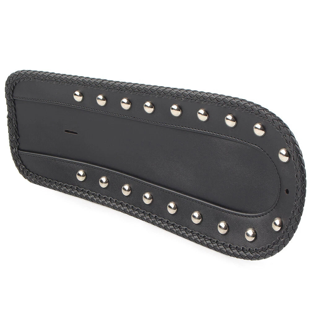 Studded Leather Rear Fender Bib Solo Seat For Harley Sportster XLH 1200 1100 883