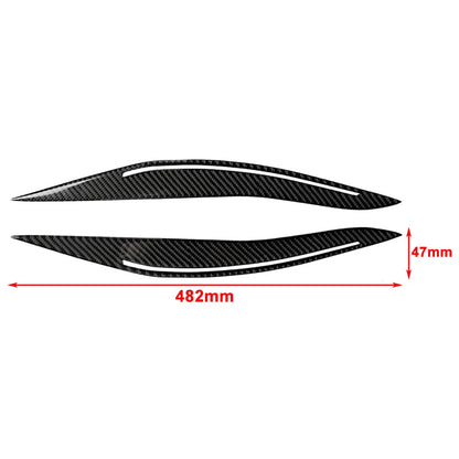 Car Headlight Eyebrows Eyelids Cover Trim For BMW 5 Series F10 Sedan 2014-2016