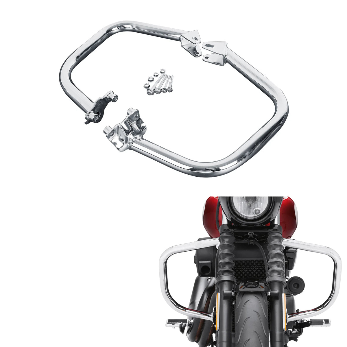 Chrome Engine Guard Crash Bar Fit For Harley Street XG750 XG500 2015-2020 16 US