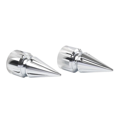 Front Axle Cap Nut Cover 3.6" For Harley Softail 07+ Dyna 08+ Street Glide Silve