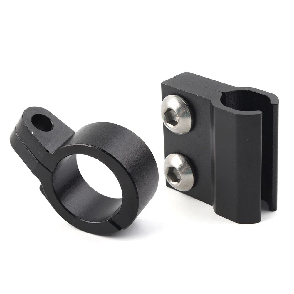 1 Pair CNC Front Brake Line Hose Clamp Guide For Honda CR80R CR85R CR125R Black