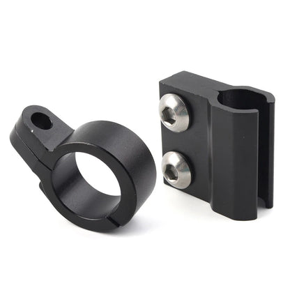 1 Pair CNC Front Brake Line Hose Clamp Guide For Honda CR80R CR85R CR125R Black