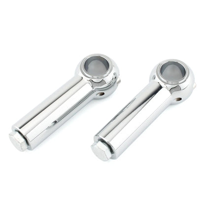 2pcs Handlebar Clamp Riser Rise Bar For Harley Cruisers Choppers Chrome