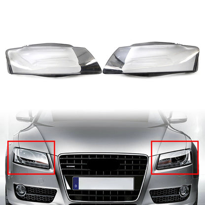 2ⅹ Front Headlight Headlamp Lens Cover Transparent For Audi A5 S5 RS5 2008-2012
