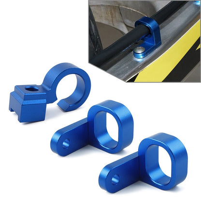 3PCS Front & Rear Brake Hose Line Clamp Fit For Suzuki DRZ400SM 2005-2024 Blue