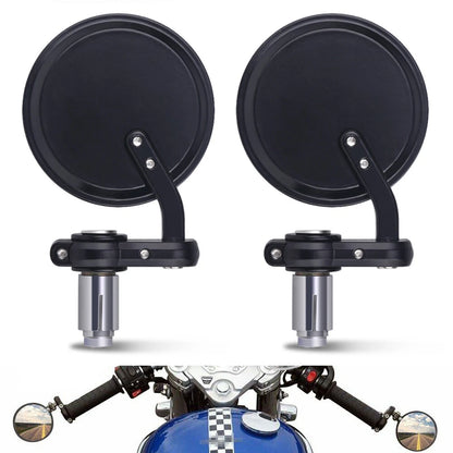 Handlebar Bar End Rearview Side Mirror Motorcycle Dirt Bike ATV For Honda Yamaha