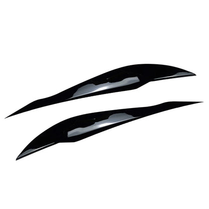 2 Pcs Car ABS Headlight Eye Lid Eyebrow Cover For BMW 3 Series F30 F31 2013-2018