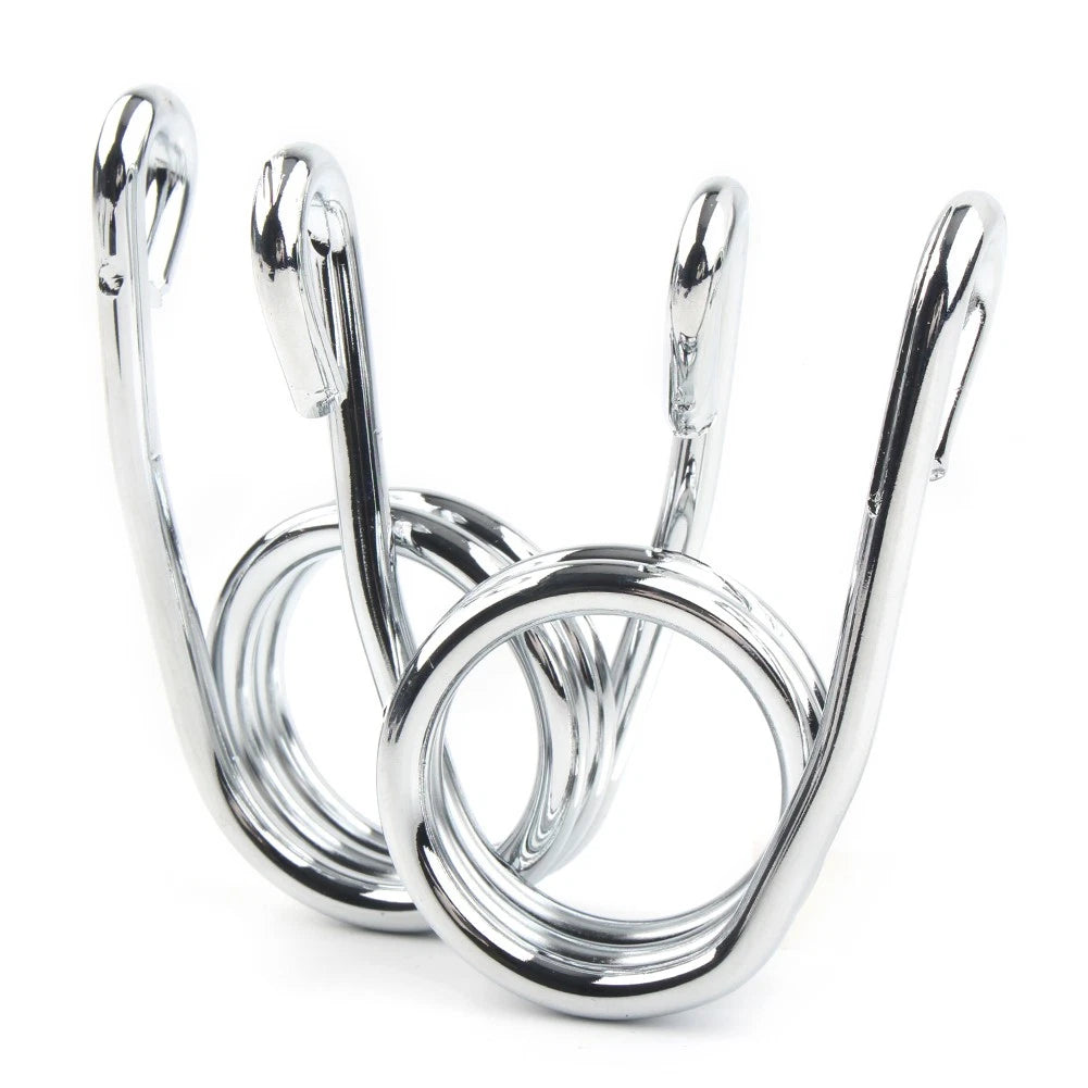 Torsion Type Solo Seat Springs for Harley Chopper Bobber XS Old School Silver