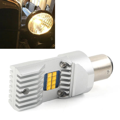 LED Headlight Bulb 6V Or 12V Fitd Model A Model T BA15D Warm White Light