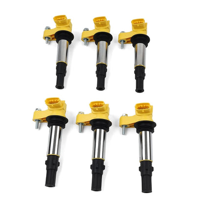 D510A 6PCS Ignition Coil Pack For Cadillac SRX CTS STS For GMC Acadia Fit Buick