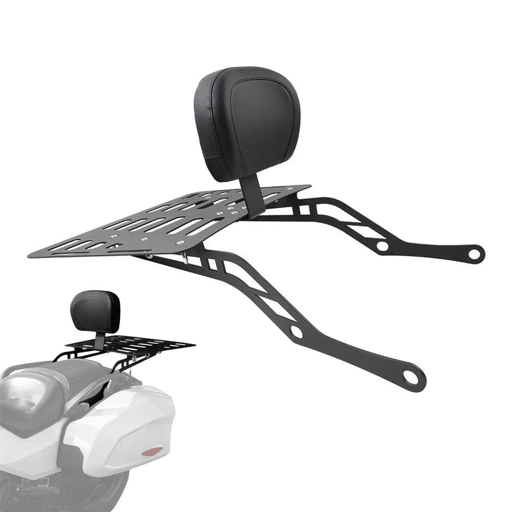 Matte Rear Sissy Bar Backrest w/Luggage Rack For Can Am Spyder F3 F3-S 2015-2025