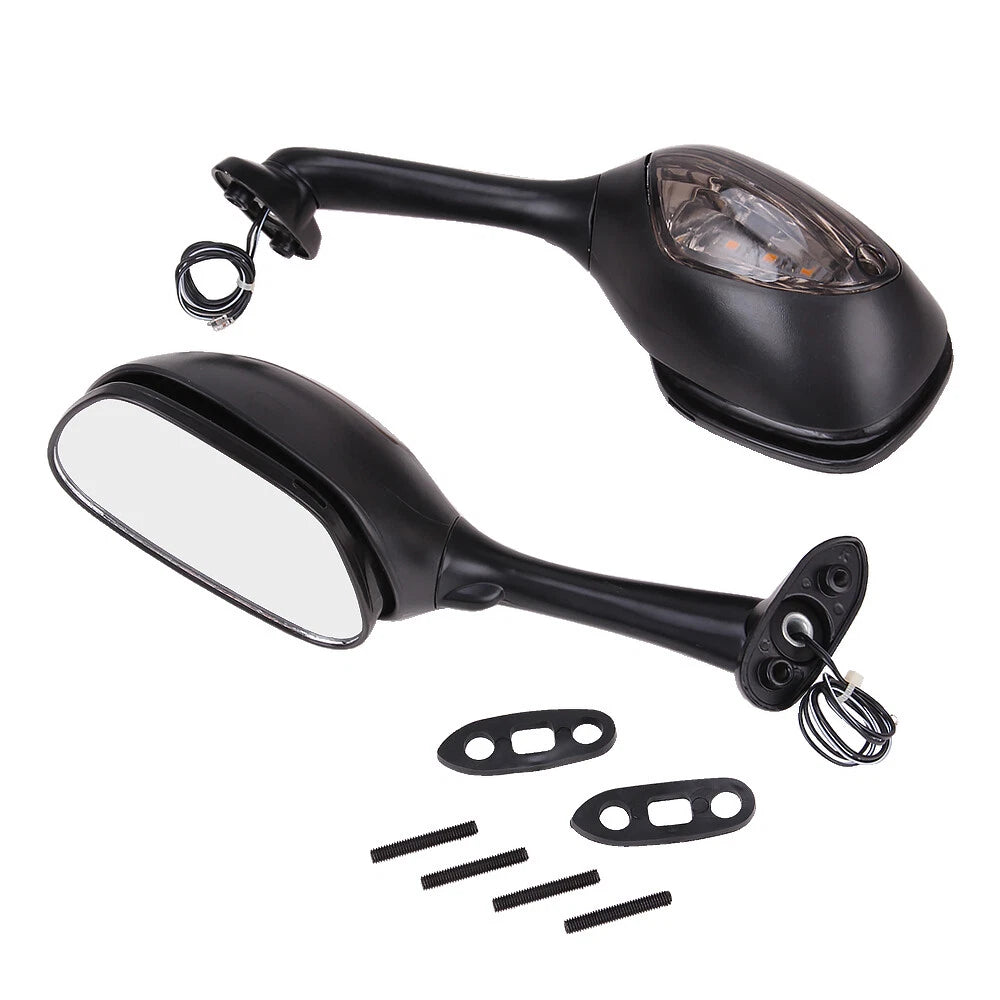 Rear View Mirrors LED Turn Signals For Suzuki GSXR600 GSXR750 2006-2015 GSXR1000