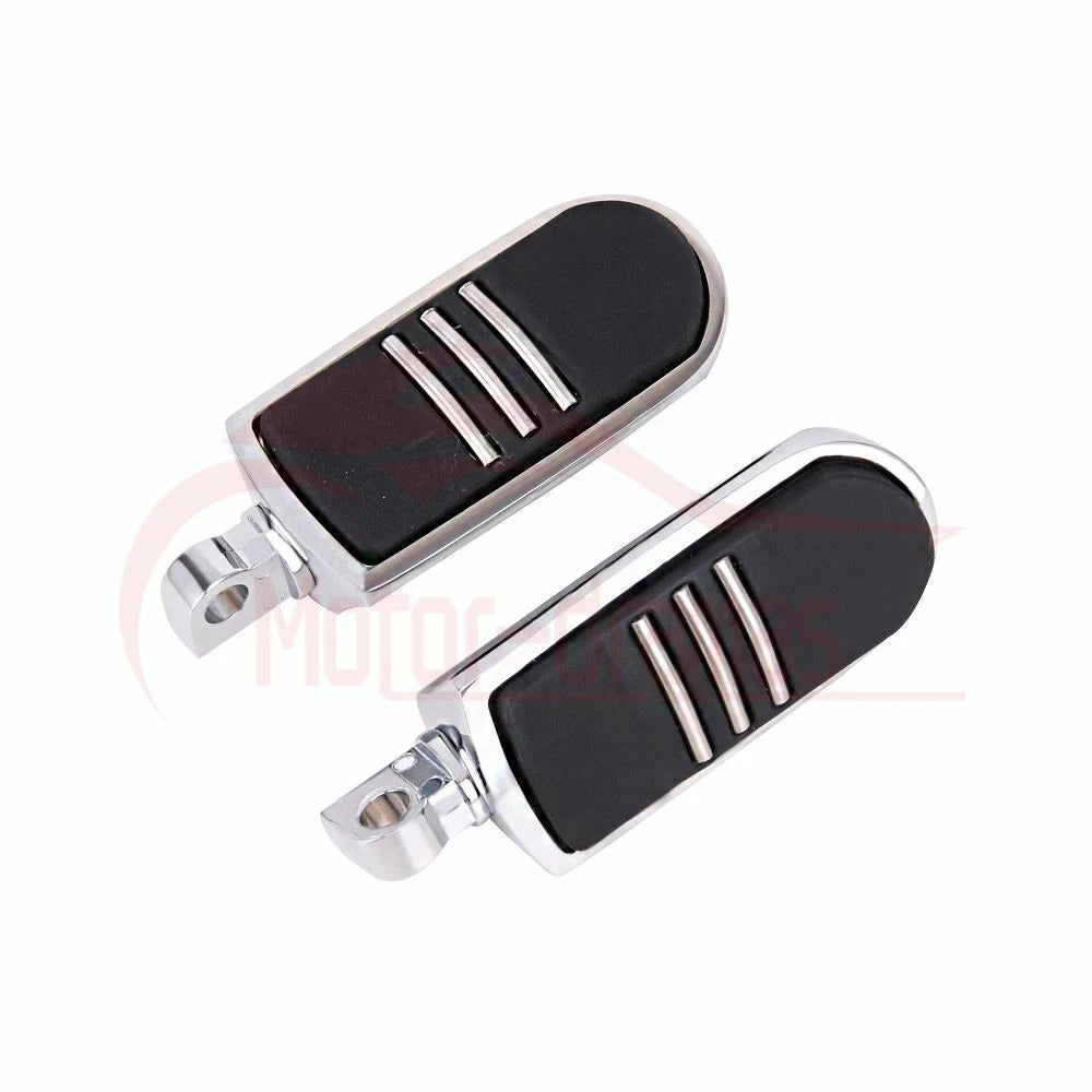 Pair Male Mount Foot Pegs Footrests For Harley Touring Sportster Softail Dyna US