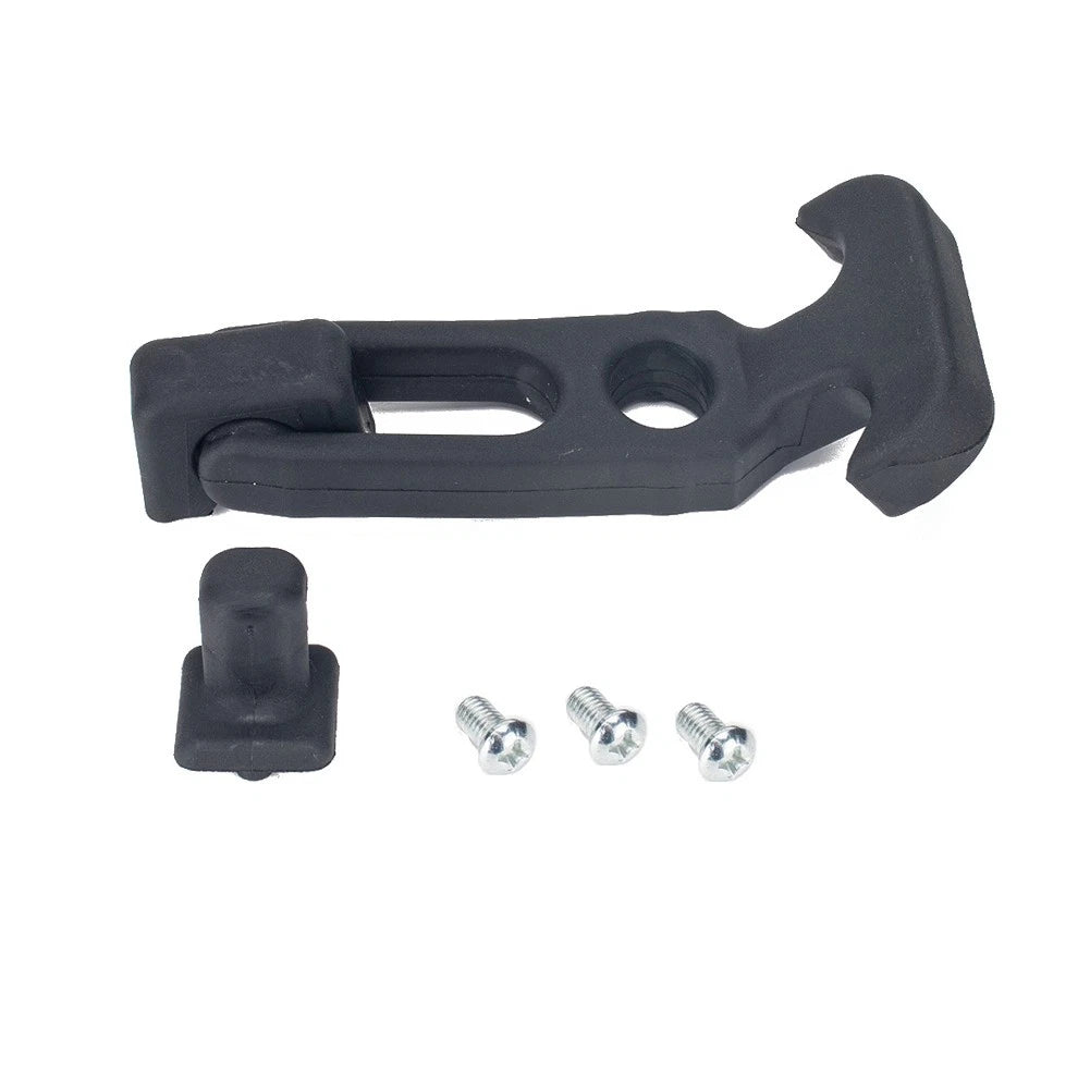Rubber Flexible T-Handle Hasp Draw Latch for RV Tool Box Cooler Golf Cart Black