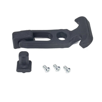 Rubber Flexible T-Handle Hasp Draw Latch for RV Tool Box Cooler Golf Cart Black