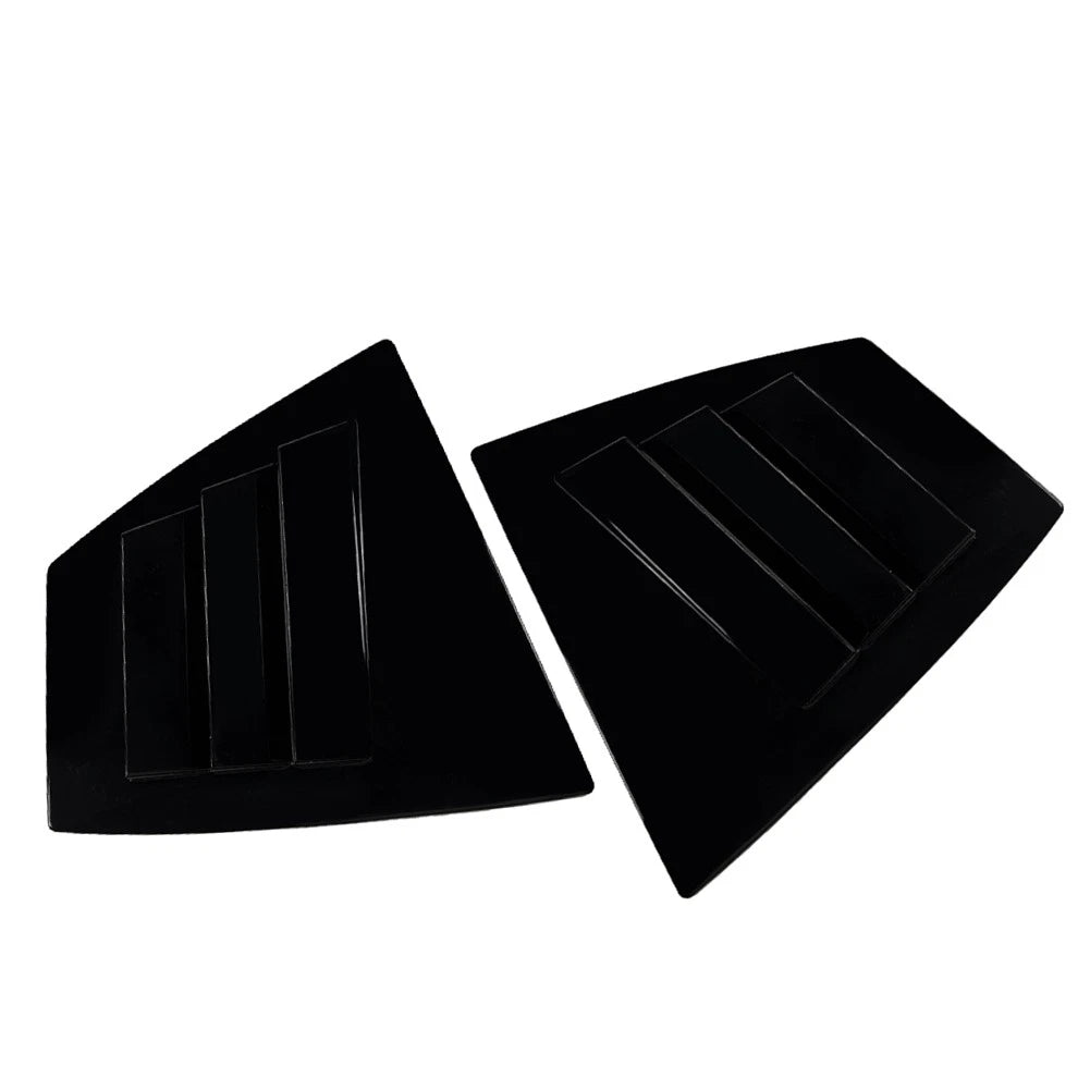 Glossy Black Rear Window Shutter Louvers Cover Trim For Subaru WRX STI VA 14-21