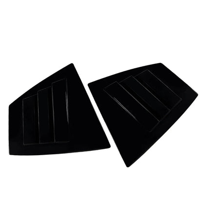 Glossy Black Rear Window Shutter Louvers Cover Trim For Subaru WRX STI VA 14-21