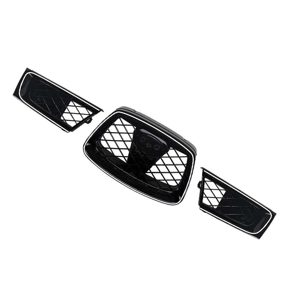 Front Bumper Upper Hood Kidney Grille With Light For Subaru Impreza 9th WRX STI