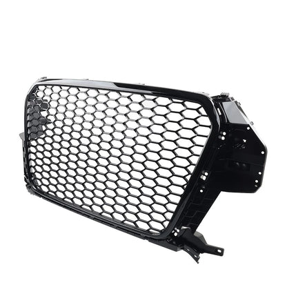 Front Bumper Honeycomb Grille Glossy Black For Audi Q3 SQ3 2013-2015