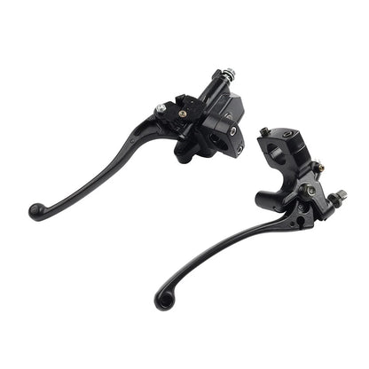 1'' 25mm Left Clutch Lever Right Hydraulic Brake Master Cylinder Lever Black