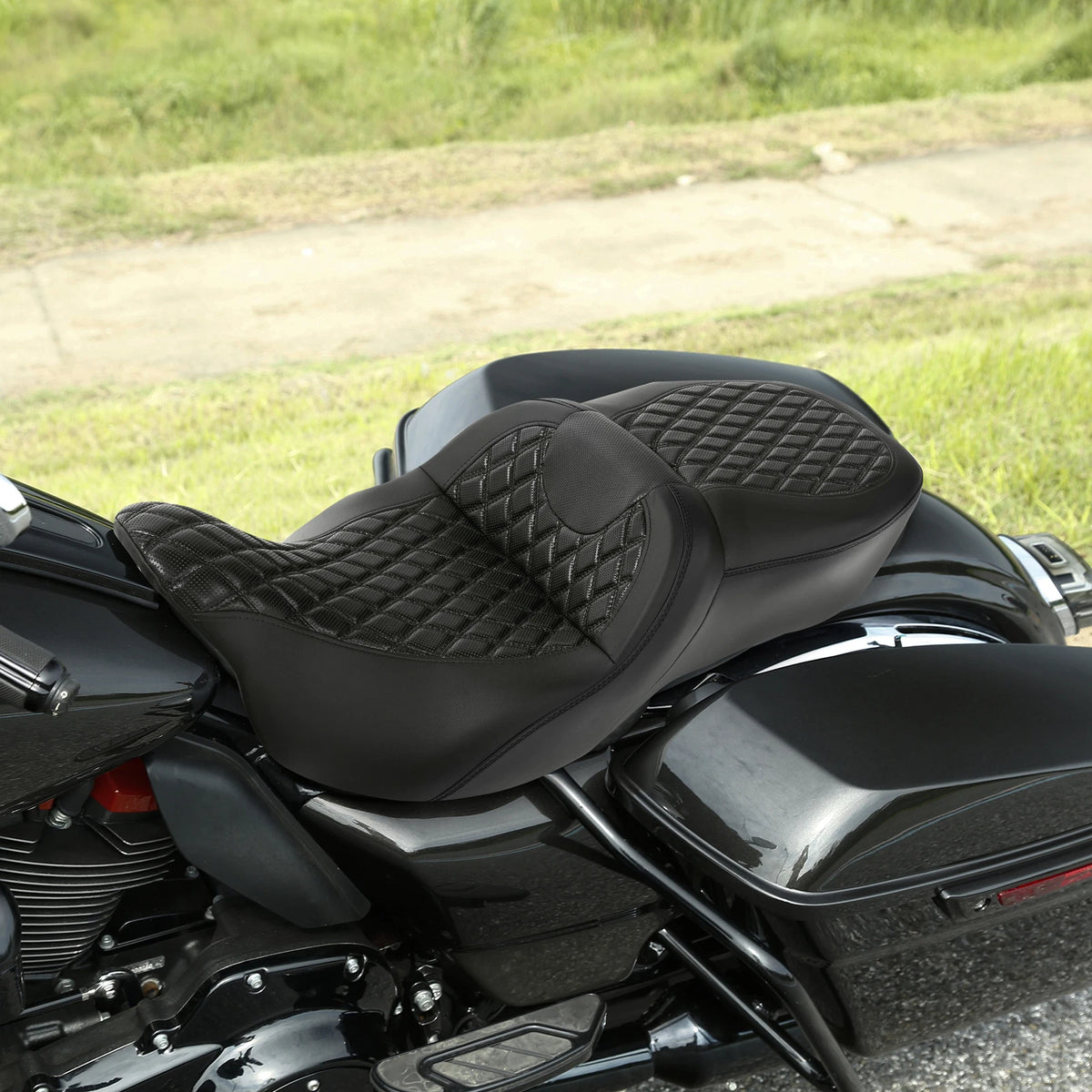 Black Driver Passenger Seat Fit For Harley Touring Electra Street Glide 09-23 US