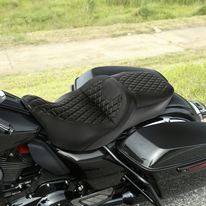 Black Driver Passenger Seat Fit For Harley Touring Electra Street Glide 09-23 US