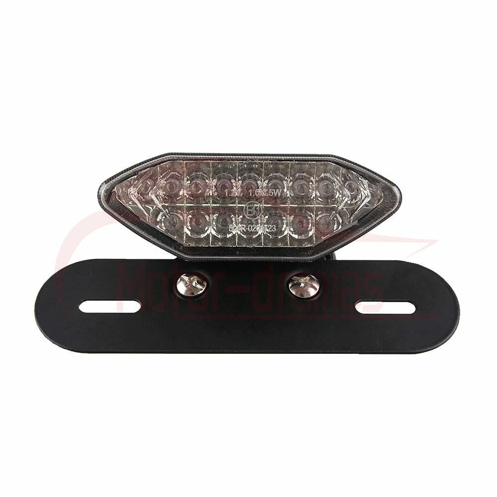 12V Smoke 20LED Motorcycle Brake Tail Turn Signal License Plate Integrated Light