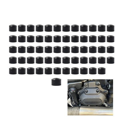 60X Engine Screw Bolt Cover Kit For Harley Dyna Softail Touring Road Glide Black