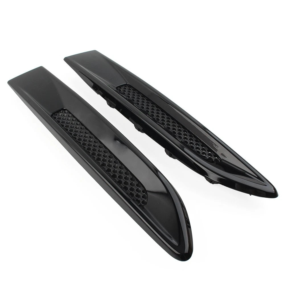 Front Fender Air Vent Outlet Grille Trim Black For Jaguar XE F-Pace 2016-2020